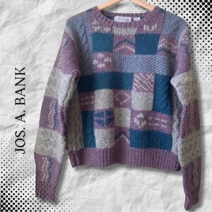 {Jos A. Bank} Women’s Hand Knit WOOL Sweater